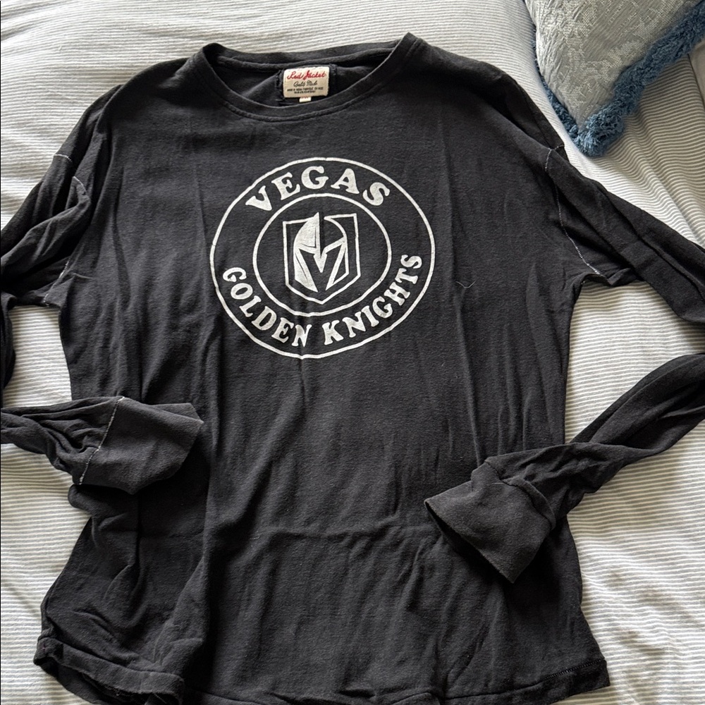 Red Jacket Black Crew Neck Shirt